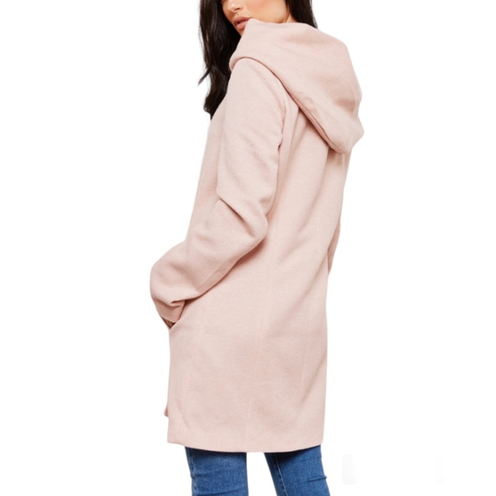 NEW SIONI Blush Hoodie Long Sleeve Cardigan Size L